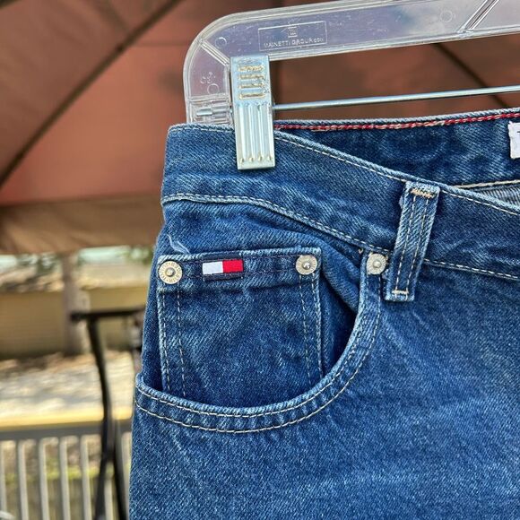 Vintage Tommy Hilfiger Blue Straight Jeans high waisted 8 y2k 2000s - Picture 7 of 8